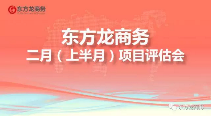 東方龍商務(wù)舉行二月上半月投資選址項目評估會，確定下階段重點(diǎn)對接項目，提出項目開發(fā)新舉措